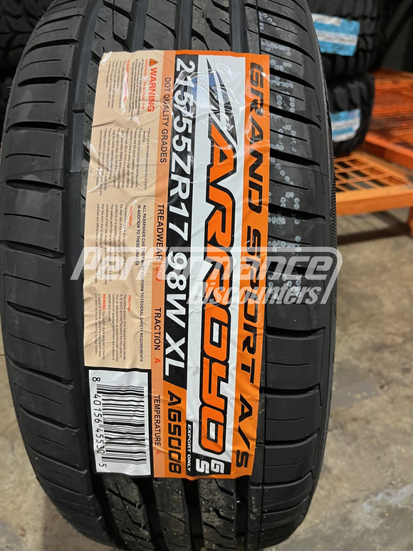 P215/55R17 Arroyo Grand Sport AS Tire(s) 98W BW SL 215 55 17 2155517
