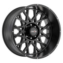 22x10 Vision 412 Rocker Satin Black Wheel 8x165.1 ET-19 CB125.2-2