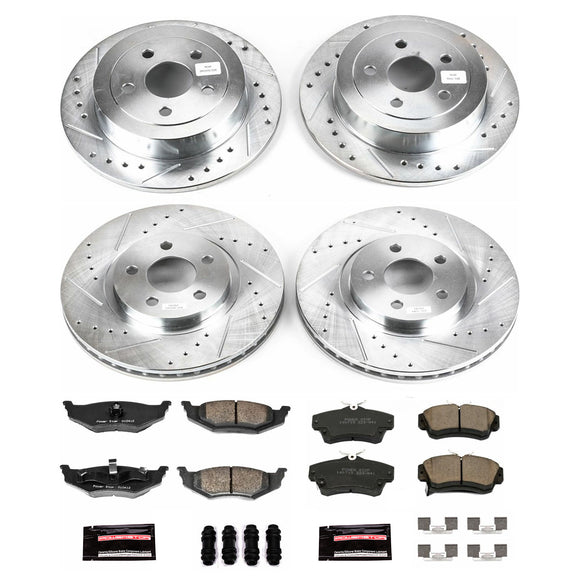 PowerStop Z23 Daily Driver Carbon-Fiber Ceramic Brake Pad and Drilled & Slotted