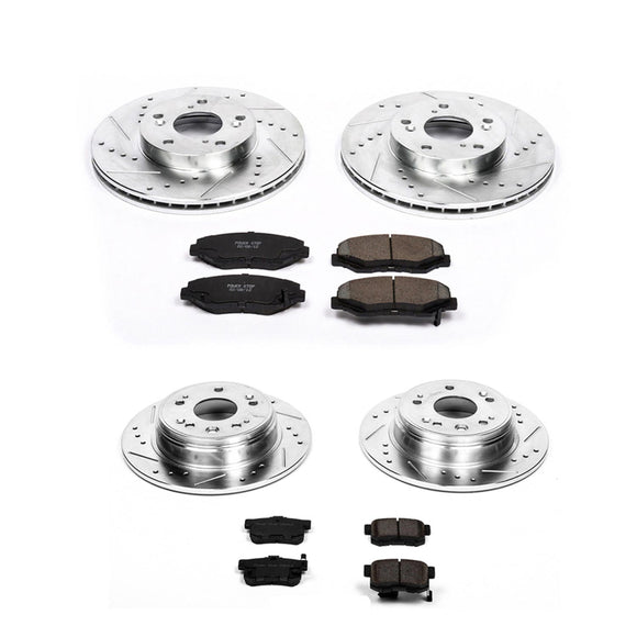 PowerStop Z23 Daily Driver Carbon-Fiber Ceramic Brake Pad and Drilled & Slotted