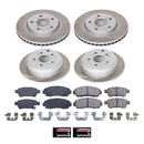 PowerStop Semi-Coated Rotor and Low-Dust Ceramic Brake Pad Kit