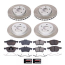 PowerStop Semi-Coated Rotor and Low-Dust Ceramic Brake Pad Kit