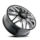 22x8.25 Cali Off-Road Invader Dually Gloss Black Milled 8x165.1 ET-192 Wheel