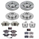 PowerStop OE Stock Replacement Low-Dust Ceramic Brake Pad, Rotor and Caliper Kit