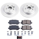 PowerStop Genuine Geomet Coated Rotor and Low-Dust Ceramic Brake Pad Kit