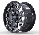 20x9 Mudder Trucker MT704 Asphalt Black Milled 6x139.7 6x5.5 ET12 Wheel