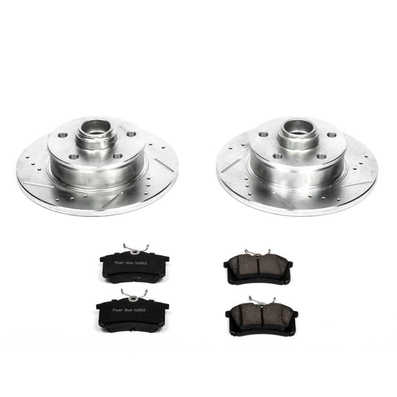 PowerStop Z23 Daily Driver Carbon-Fiber Ceramic Brake Pad and Drilled & Slotted