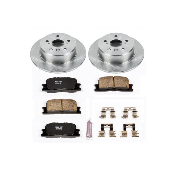PowerStop OE Stock Replacement Low-Dust Ceramic Brake Pad and Rotor Kit