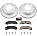 PowerStop Genuine Geomet Coated Rotor and Low-Dust Ceramic Brake Pad Kit