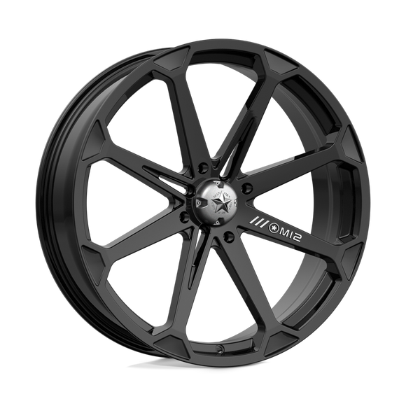 22X7 MSA Offroad Wheels Diesel Gloss Black Wheel/Rim 4x137 ET10