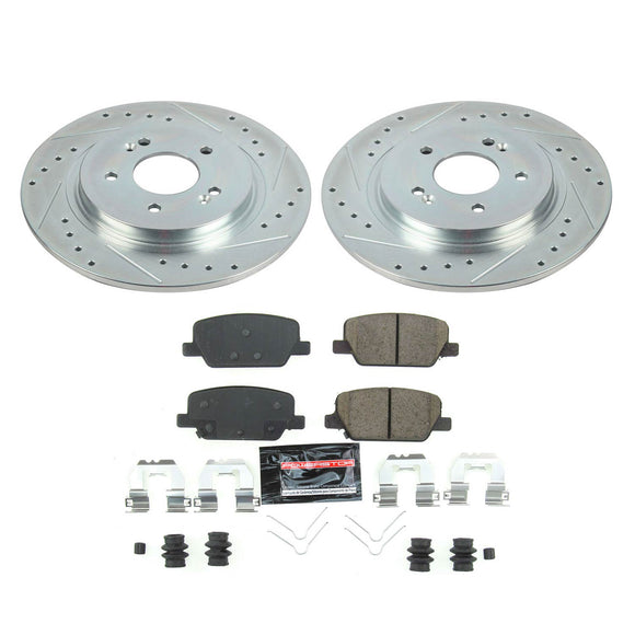PowerStop Z23 Daily Driver Carbon-Fiber Ceramic Brake Pad and Drilled & Slotted