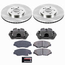 PowerStop OE Stock Replacement Low-Dust Ceramic Brake Pad, Rotor and Caliper Kit