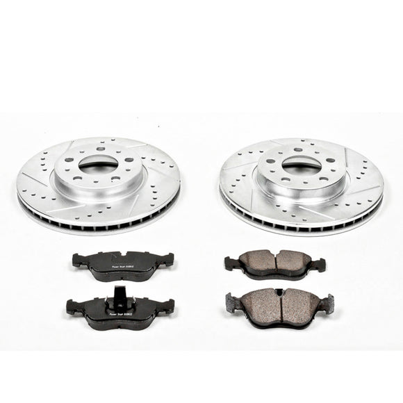 PowerStop Z23 Daily Driver Carbon-Fiber Ceramic Brake Pad and Drilled & Slotted