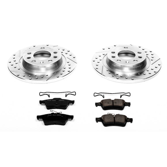 PowerStop Z23 Daily Driver Carbon-Fiber Ceramic Brake Pad and Drilled & Slotted