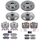PowerStop OE Stock Replacement Low-Dust Ceramic Brake Pad, Rotor and Caliper Kit