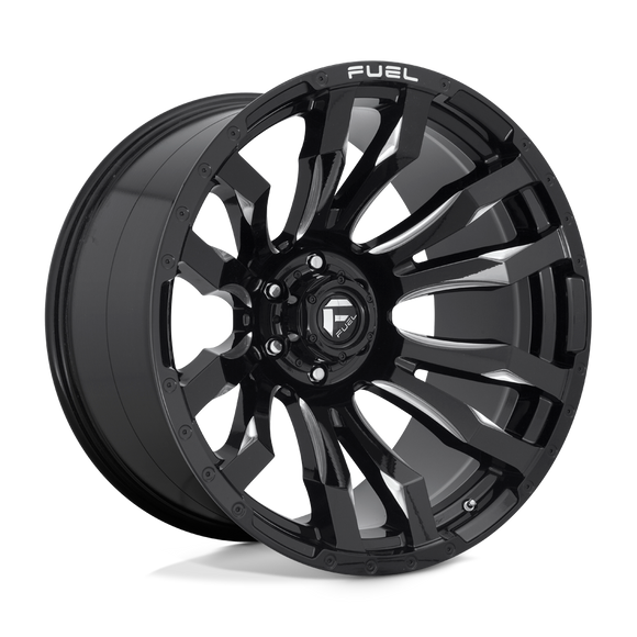 22x12 Fuel Off-Road D673 Blitz Gloss Black Milled 6x139.7 ET-44 CB106.1 Wheel