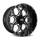 22x12 Hardrock Reckless Xposed Gloss Black Milled 6x135 ET-51 wheel/rim-2