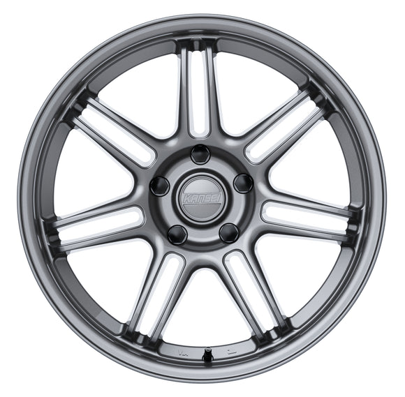 18x9.5 Kansei K17G Seven Gloss Gunmetal 5x114.3 ET35 CB73.1 Wheel