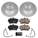 PowerStop Genuine Geomet Coated Rotor and Carbon-Fiber Ceramic Brake Pad Kit