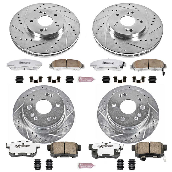 PowerStop Z26 Street Performance Ceramic Brake Pad and Drilled & Slotted Rotor K