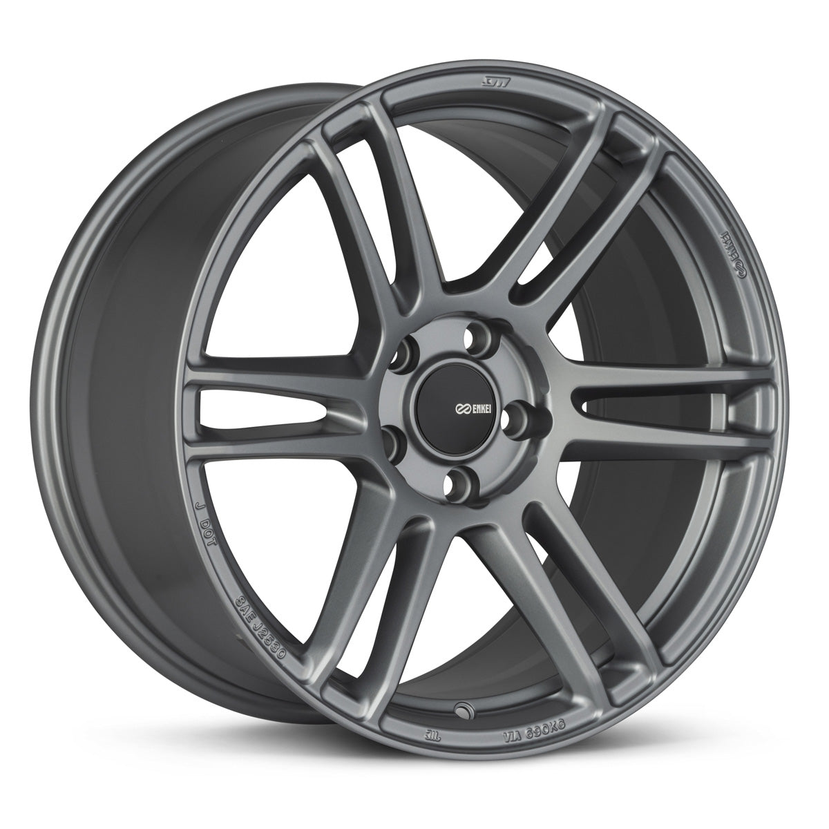 18X9.5 Enkei TSR6 Titanium Gray Wheel/rim 5x100 ET45 530-895-8045GR