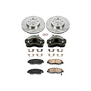 PowerStop OE Stock Replacement Low-Dust Ceramic Brake Pad, Rotor and Caliper Kit