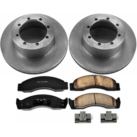 PowerStop OE Stock Replacement Low-Dust Ceramic Brake Pad and Rotor Kit