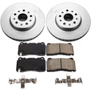 PowerStop Genuine Geomet Coated Rotor and Low-Dust Ceramic Brake Pad Kit