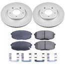 PowerStop Genuine Geomet Coated Rotor and Low-Dust Ceramic Brake Pad Kit