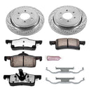 PowerStop Z36 Carbon-Fiber Ceramic Brake Pad with Drilled and Slotted Rotor Kit