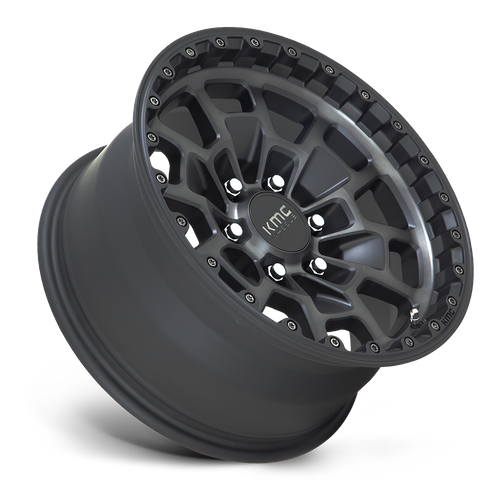 17X8.5 KMC KM718 SUMMIT Satin Black With Gray Tint 6X139.7 ET18 wheel/rim