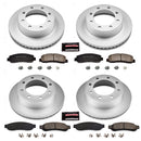 PowerStop Genuine Geomet Coated Rotor and Low-Dust Ceramic Brake Pad Kit