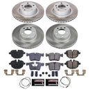 PowerStop Semi-Coated Rotor and Low-Dust Ceramic Brake Pad Kit