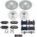 PowerStop Genuine Geomet Coated Rotor and Low-Dust Ceramic Brake Pad Kit
