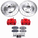 PowerStop Z23 Daily Driver Carbon-Fiber Ceramic Pads Drilled & Slotted Rotor & C