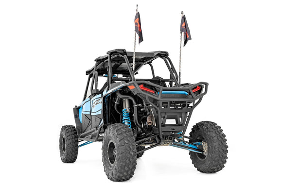 Rough Country Tubular Bumper with Rear Receiver Hitch For Polaris RZR XP1000