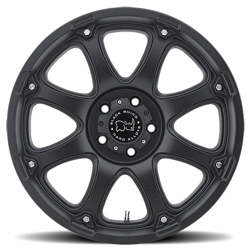 17x9 Black Rhino Glamis Black Wheel/Rim 6x139.7 6-139.7 6x5.5 17-9 ET-12