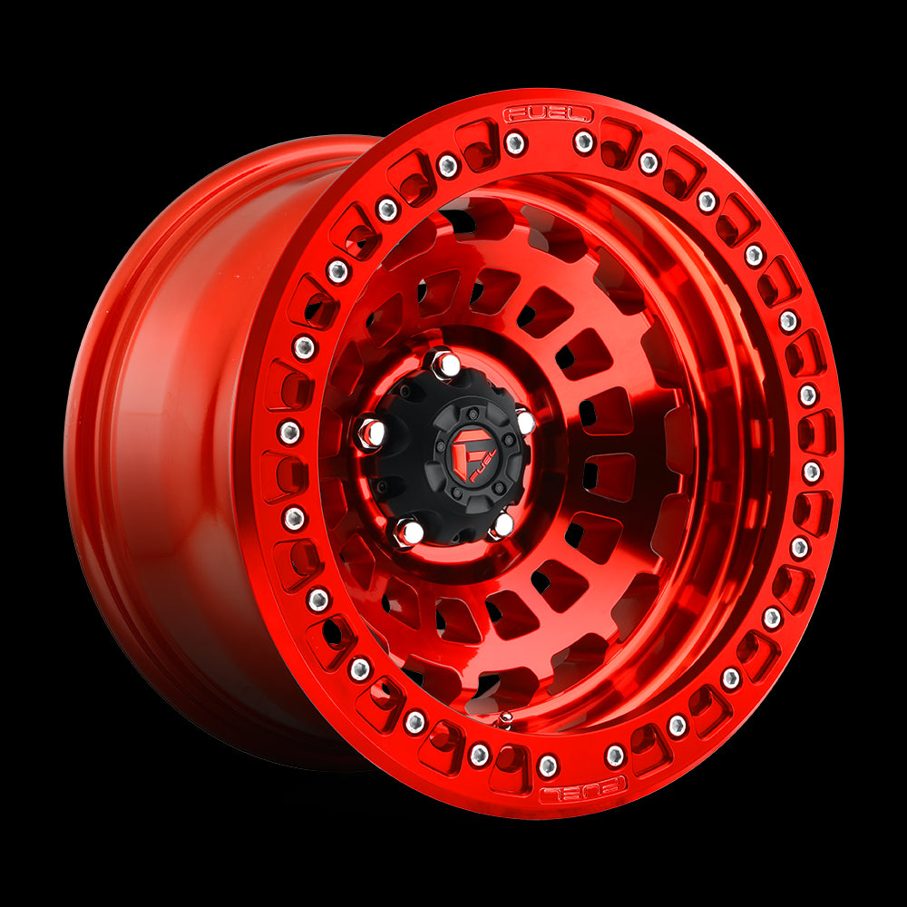 17X9 Fuel D100 Zephyr Beadlock Candy Red 5X127 ET-15 wheel/rim