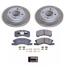 PowerStop Semi-Coated Rotor and Low-Dust Ceramic Brake Pad Kit
