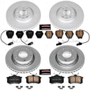 PowerStop Genuine Geomet Coated Rotor and Carbon-Fiber Ceramic Brake Pad Kit