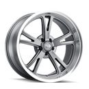 RIDLER TYPE 606 GREY W/ MILLED SPOKES & DIAMOND LIP 20X8.5 5-127 0MM 83.82MM
