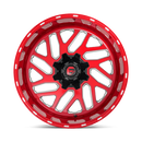 20x10 Fuel Off-Road D691 Triton Candy Red Milled 8x180 ET-18 CB124.2 Wheel Rim
