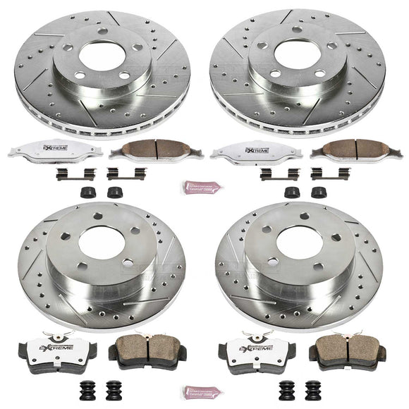 PowerStop Z26 Street Performance Ceramic Brake Pad and Drilled & Slotted Rotor K