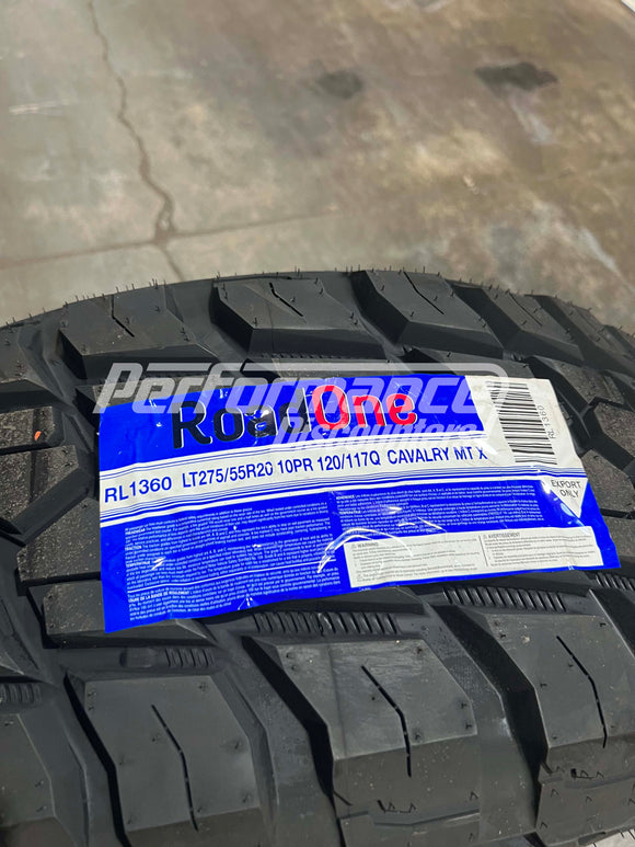 LT275/55R20 RoadOne Cavalry M/T X 120/117Q BW E/10 275 55 20 2755520