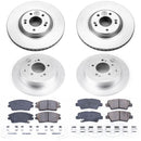 PowerStop Genuine Geomet Coated Rotor and Low-Dust Ceramic Brake Pad Kit