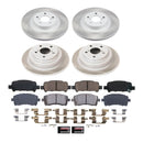 PowerStop Semi-Coated Rotor and Low-Dust Ceramic Brake Pad Kit