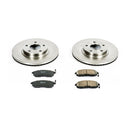 PowerStop OE Stock Replacement Low-Dust Ceramic Brake Pad and Rotor Kit
