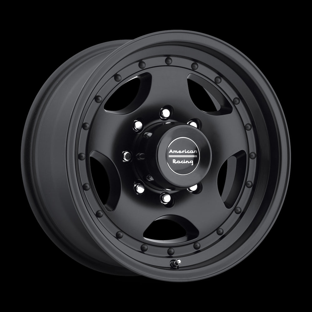 15X8 American Racing AR23 Black w/ Clearcoat Wheel/Rim 5x120.65 15-8 ET-19