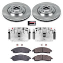 PowerStop OE Stock Replacement Low-Dust Ceramic Brake Pad, Rotor and Caliper Kit