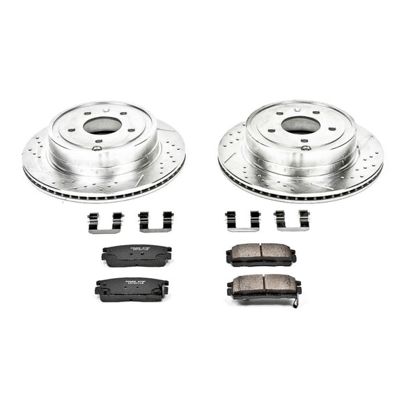 PowerStop Z23 Daily Driver Carbon-Fiber Ceramic Brake Pad and Drilled & Slotted